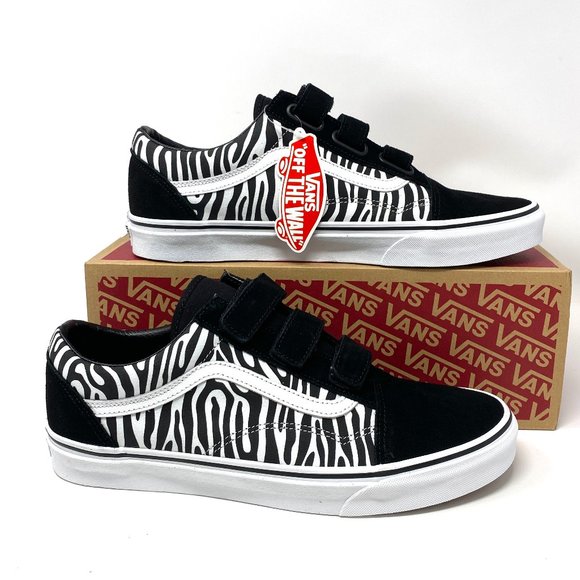 Vans Other - 🌿 Sale 🌿 VANS Old Skool V Zebra Black Suede Canvas Sneakers Men's VN0A3D296DB